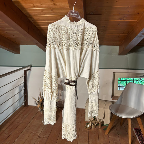 Cotton dress butter