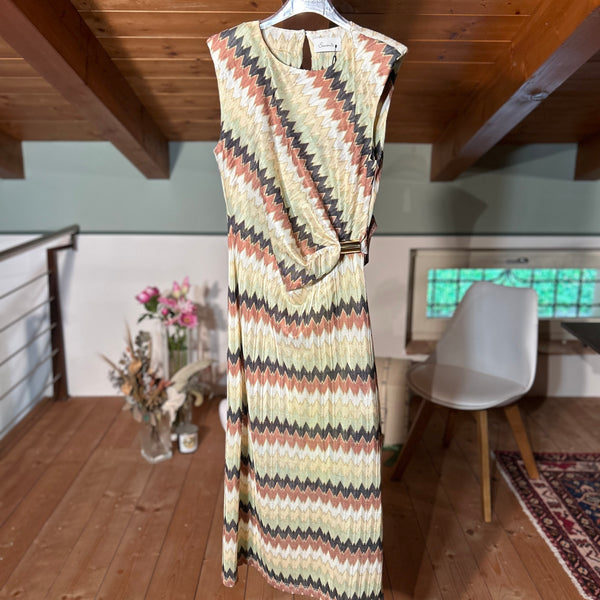 Multicolored patterned dress