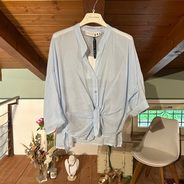 muslin short-sleeve shirt