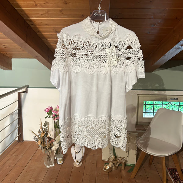 White Top with trim